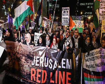 Abd’Nin Kudüs Kararı Chicago’Da Protesto Edildi