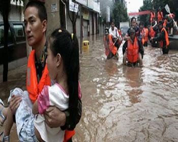 Çin’De  Yağışlar Can Aldı