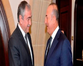 Cumhurbaşkanı Akıncı, Tc Dışişleri Bakanı Çavuşoğlu İle Görüşüyor