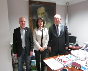 Dış Basın Birliği Başkanı Karaman, Çgc'yi Ziyaret Etti
