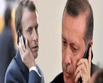 Erdoğan İle Macron Suriye’Yi Görüştü
