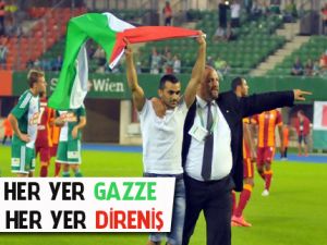 Galatasaray Maçında Filistin Bayrağıyla Gazzeye Destek