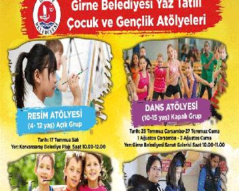 Girne Belediyesi Resim Atölyesi Ve Çocuk Yogası Bugün Başlıyor