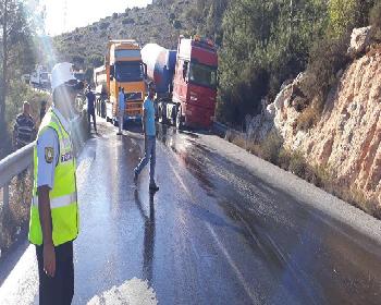 Girne-Değirmenlik Anayolu Trafik Ulaşımına Kapatıldı