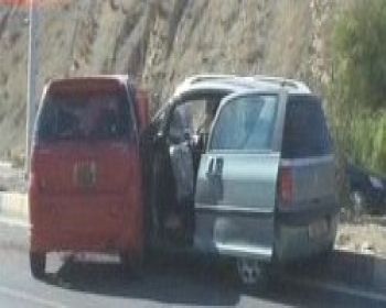 Girne - Lefkoşa yolunda kaza, 2 yaralı