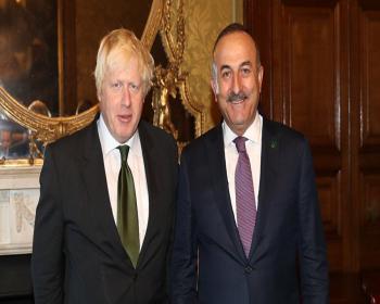 İngiltere Dışişleri Bakanı Johnson İle Tc Dışişleri Bakanı Mevlüt Çavuşoğlu Kıbrıs Meselesini Görüştü