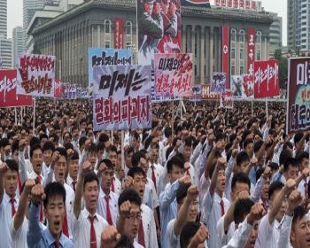 Kuzey Kore'de Abd Karşıtı Miting