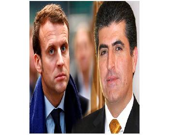 Macron İle Barzani Irak’Ta Kurulacak Yeni Hükümeti Görüştü