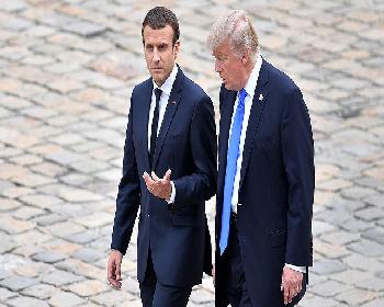 Macron İle Trump Suriye’yi Görüştü