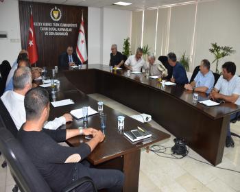 Tarım Ve Doğal Kaynaklar Bakanı Nazım Çavuşoğlu Patates Üreticiler  Birliği Heyetini Kabul Etti