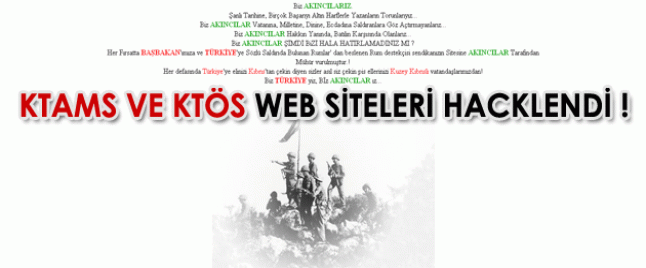 Ktös ve Ktams web siteleri hacklendi