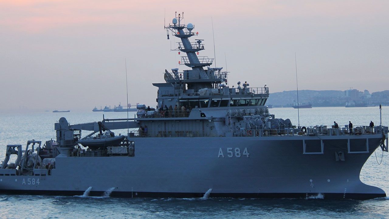 TCG IŞIN, Girne’ye doğru seyir halinde...