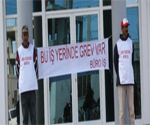 Mehmetçik Belediyesi’nde çalışanlar 3 saatlik grev yaptı