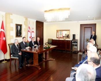 Akıncı, Tmt Mücahitler Derneği’Nden Heyeti Kabul Etti