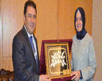 Bakan Saner Mevkidaşı Kaya İle Görüştü