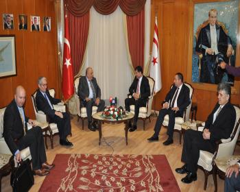 Başbakan Özgürgün, Türkiye Başbakan Yardımcısı Türkeş&#39;i Kabul Etti 