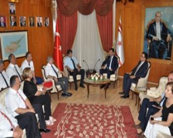 Başbakan Özgürgün, Türkiye Harp Malulü Gaziler Şehit Dul Ve Yetimleri Derneği Heyetini Kabul Etti