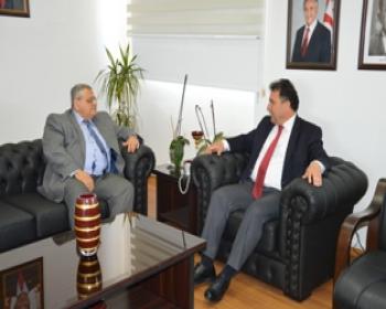 Çalışma Bakanı Saner, Daü Rektörü Prof. Dr. Osam’I Kabul Etti