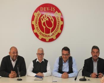 Ctp Genel Başkanı Erhürman Dev-İş’İ Ziyaret Etti