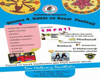 Düzova 4. Kültür Ve Sanat Festivali Pazar Günü