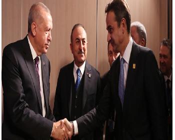 Erdoğan, Yunanistan Başbakanı Miçotakis İle Görüştü