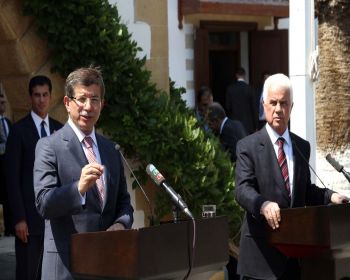 Eroğlu ve Davutoğlu görüşmesi