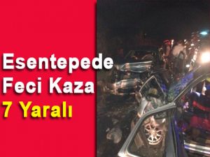 Esentepede Kaza: 7 yaralı..!