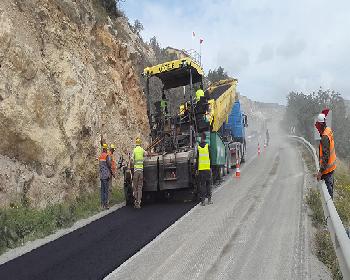 Girne Dağ Yolundaki Yol Çalışmalarının Yarın Tamamlanması Hedefleniyor