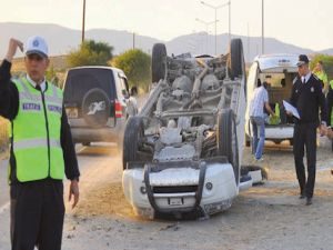 Girne-Lefkoşa anayolunda kaza