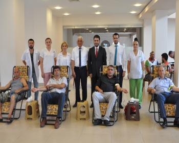 Güzelyurt Kapalı Çarşı’Da Kan Bağışı Kampanyası Düzenlendi