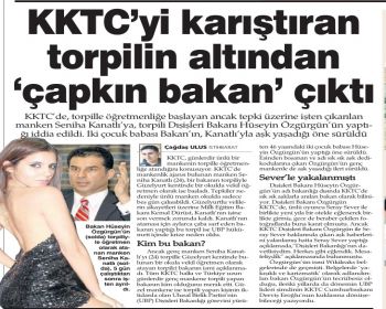 İşte Manken skandalına adım atan UBP li bakan!
