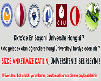 KKTC En Başarılı Üniversitesini seçiyor