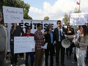KTÖS Meclis önünde eylem yaptı