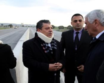 Lefkoşa-Güzelyurt Yolu Oto Korkulukların Birinci Etabı Tamamlandı