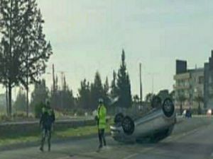 Lefkoşa da trafik kazası