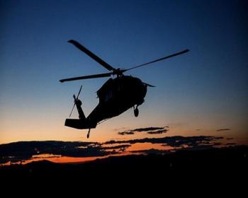 Libya&#39;da Helikopter Düştü