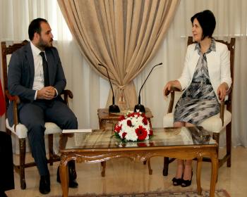 Meclis Başkanı  Siber, Kıbrıs Genç Tv Heyetini Kabul Etti