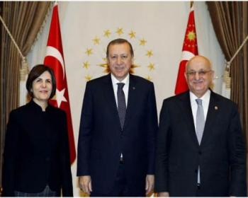 Meclis Başkanı Siber, Türkiye Cumhurbaşkanı Erdoğan Tarafından Kabul Edildi