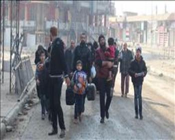 Musul&#39;da 135 Binden Fazla Kişi Yerinden Oldu