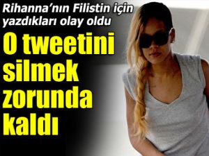 Rihannanın Filistin için Tweeti Olay Oldu