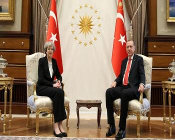 Tc Cumhurbaşkanı Erdoğan, İngiltere Başbakanı May’İ Kabul Etti