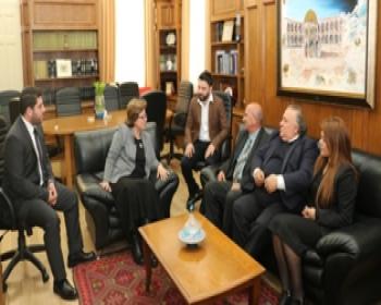 Tdp Başkanı Özyiğit Başkanlığı’Ndaki Heyet Yüksek Mahkeme Başkanı Şefik’İ Ziyaret Etti