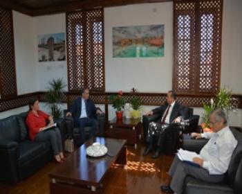 Turizm Ve Çevre Bakanı Fikri Ataoğlu, Ltb Başkanı Mehmet Harmancı’Yı Kabul Etti