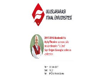 Ufü’De İlk Ders Cüceloğlu’Ndan