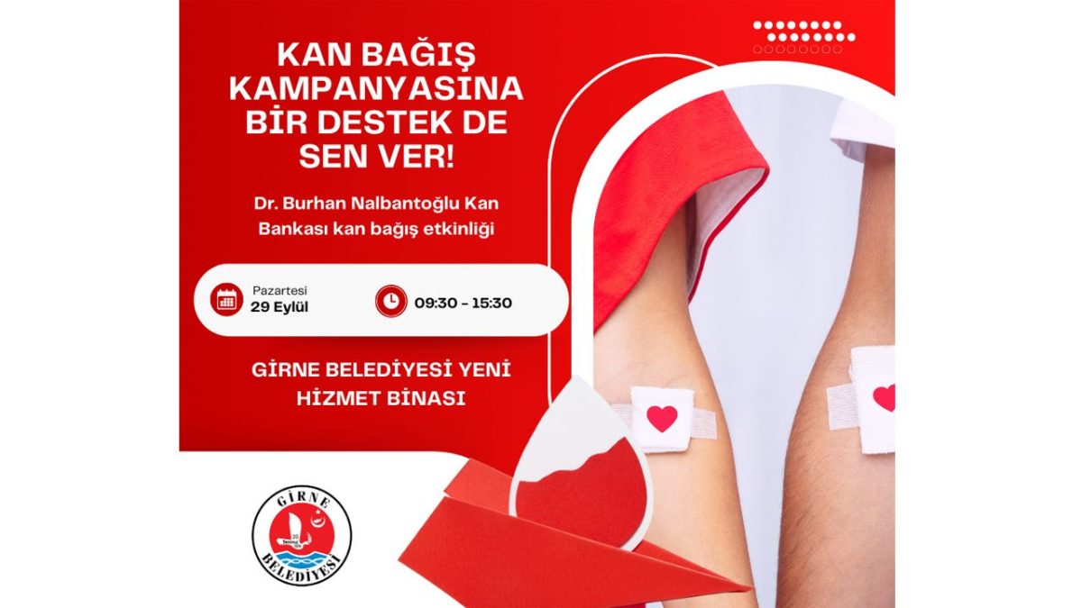 Girne Belediyesi’nden kan bağışı kampanyası