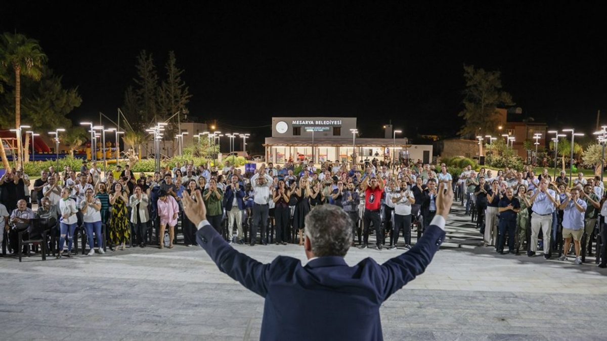 CTP Genel Başkanı ve Cumhurbaşkanı adayı Tufan Erhürman, Akdoğan'da