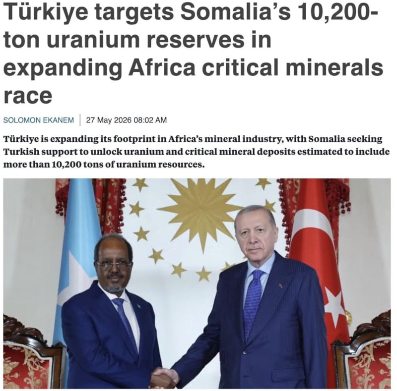 Türkiye, Somali’de uranyum, Nijerya’da hidrokarbon çıkarmaya hazırlanıyor