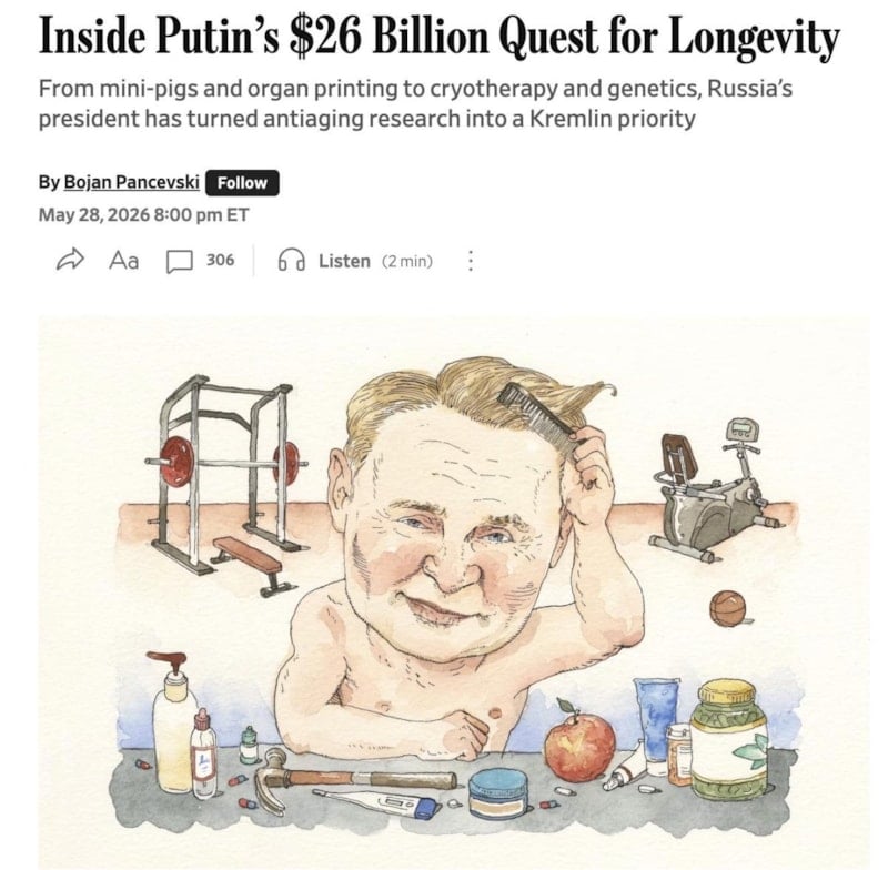 Putin’in yaşlanma savaşı: 26 milyar dolarlık program!
