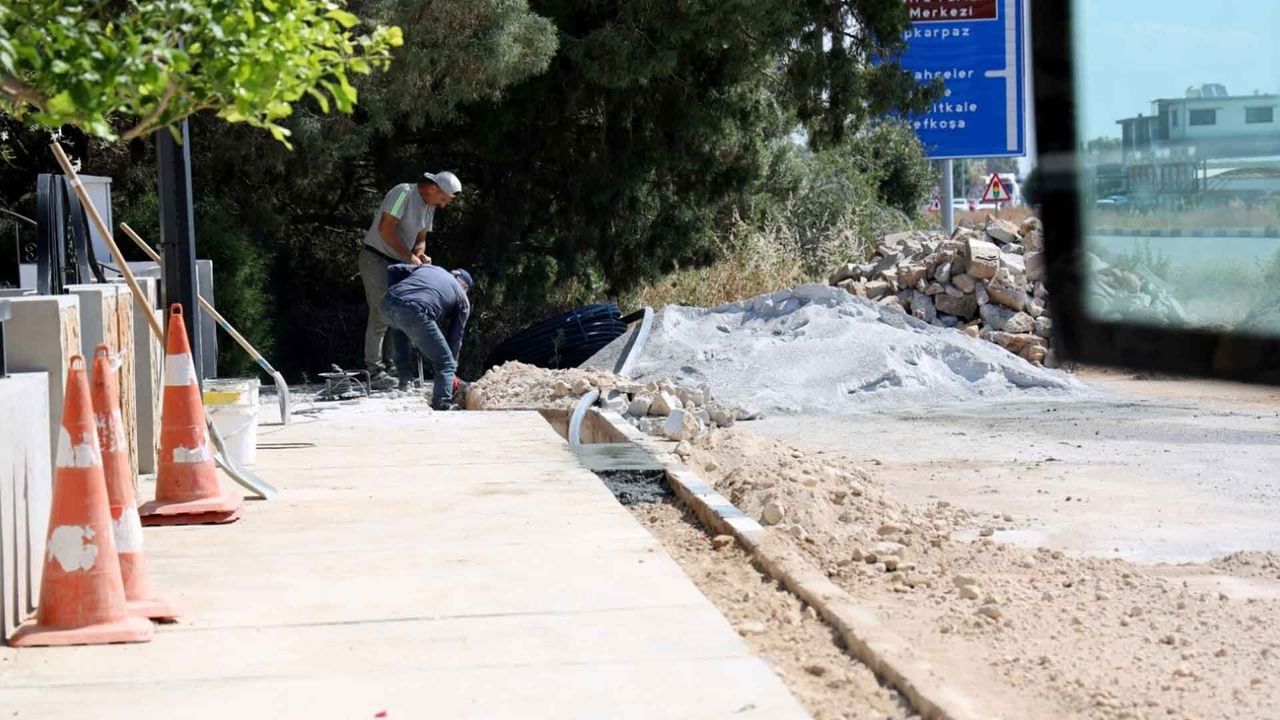İskele ve köylerde Su hatlarını yenileme çalışmaları devam ediyor