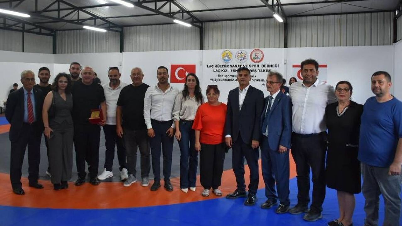 LAÇ Güreş Salonu hizmete açıldı